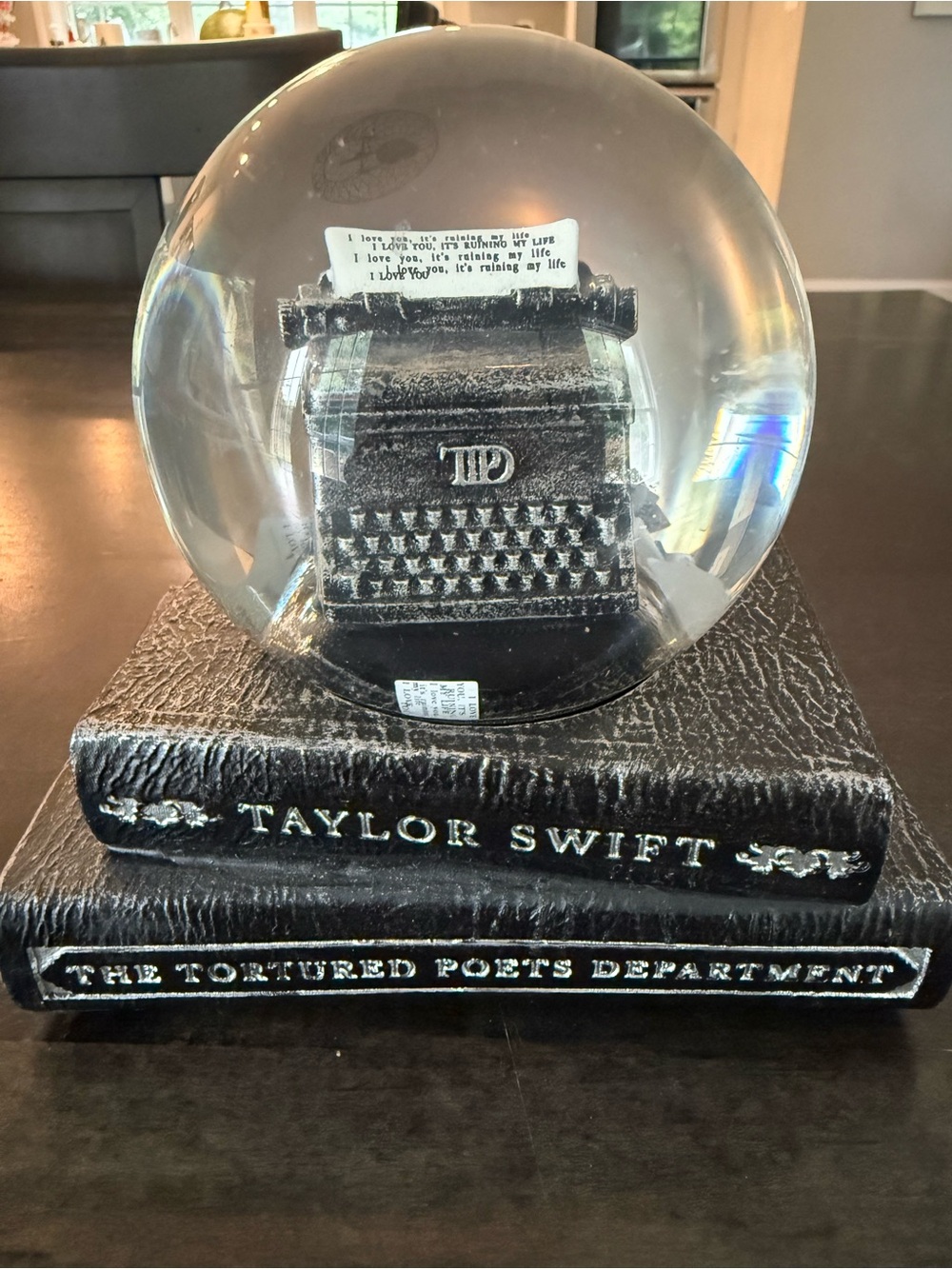 Taylor Swift “The Tortured Poet Department” Snow Globe